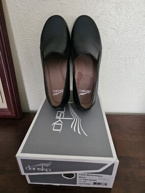 Dansko Black Slip-On Loafers